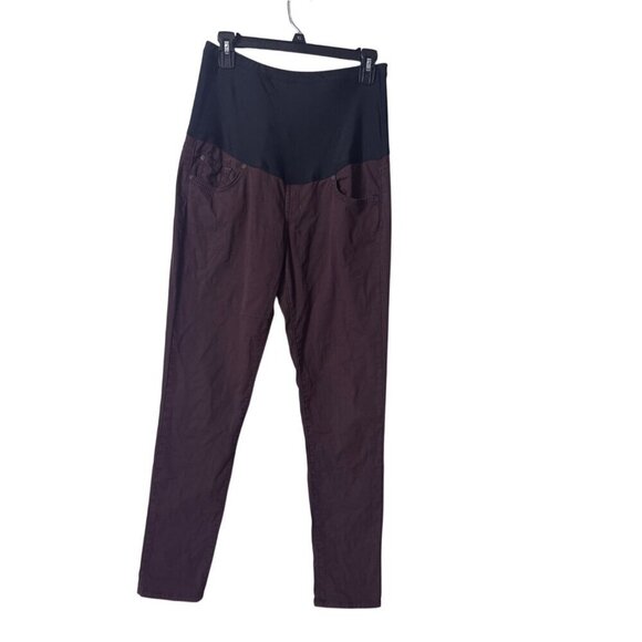 James Jeans Pants - James Jeans Twiggy Maternity Pants In Purple With Black Waistband